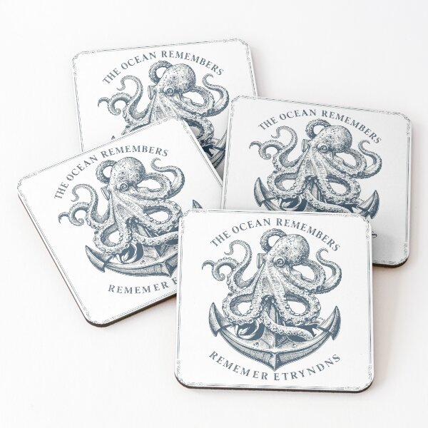 Item preview, Widows Bay The Ocean Remembers Everything | Vintage Octopus Nautical T-Shirt designed and sold by Vvmd.