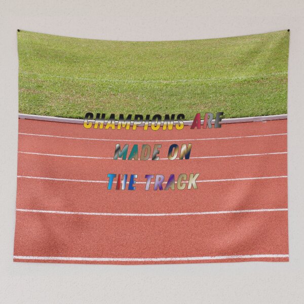 Item preview, Champions are Made on the Track #1 designed and sold by Holy JM Designs.