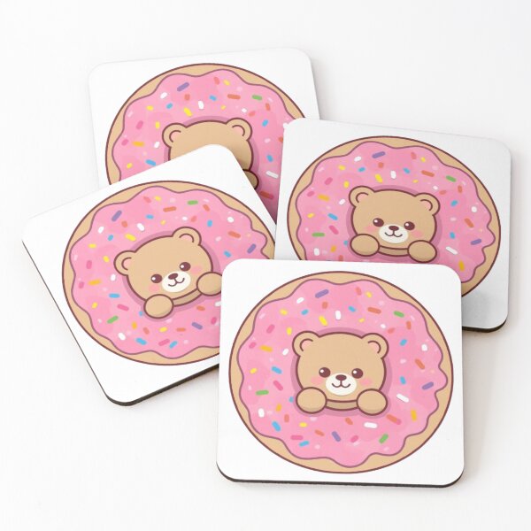 Item preview, Donut Bear Kawaii Sticker designed and sold by Stylestickers55.