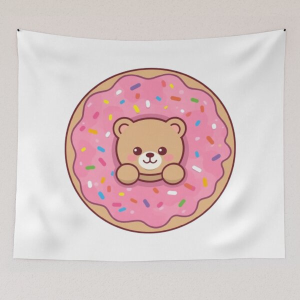 Item preview, Donut Bear Kawaii Sticker designed and sold by Stylestickers55.