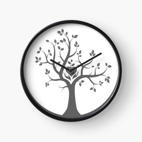 Give Back to Nature - Grey Logo Clock