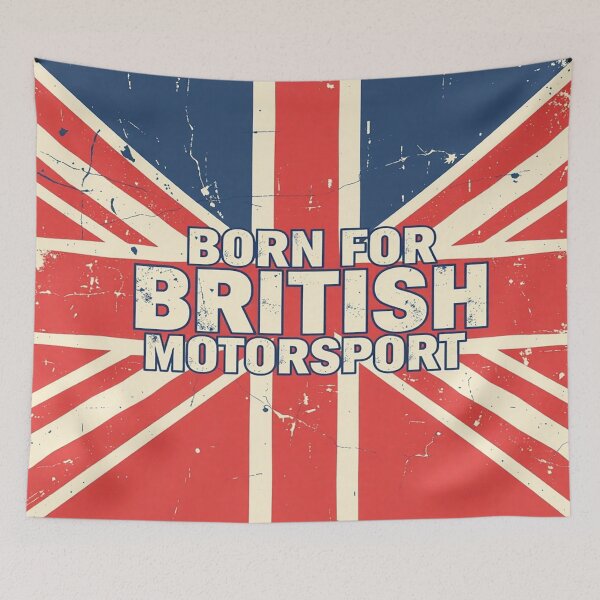 Item preview,   Born For British Motorsport Vintage Distressed Flag  designed and sold by Tama-sirth.