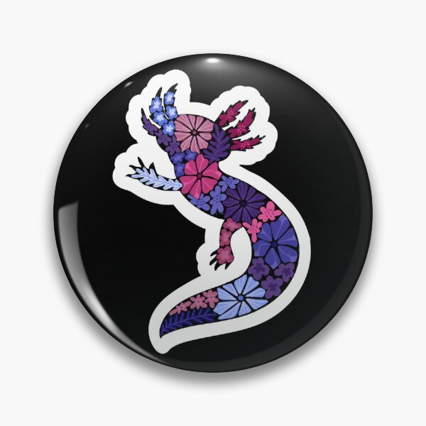 Item preview, Axolotl - Omnisexual Flag STICKER designed and sold by HannahReeStudio.