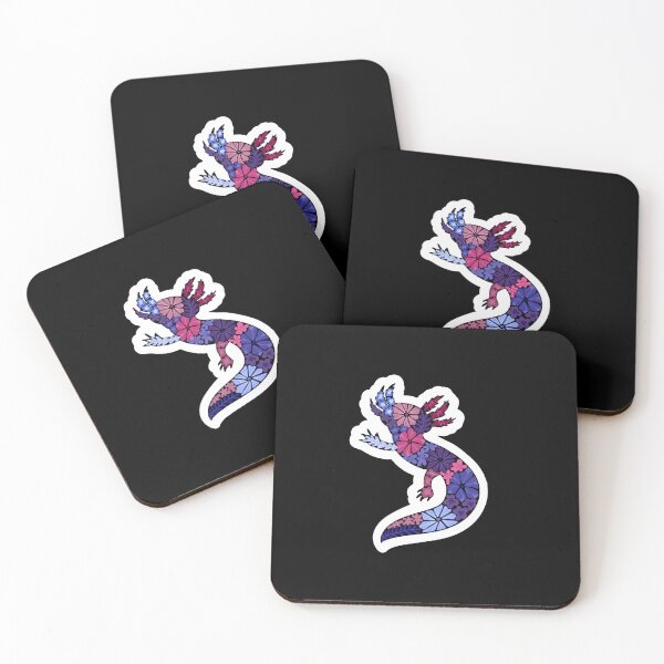 Item preview, Axolotl - Omnisexual Flag STICKER designed and sold by HannahReeStudio.