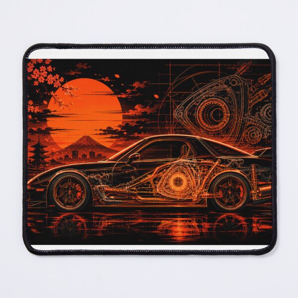 Item preview, orange rotary wankel side designed and sold by Traceursniper.