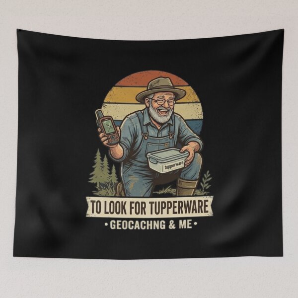 Item preview, ​I Go Outdoors To Look For Tupperware Funny Geocaching T-Shirt . designed and sold by  BreedCraft Studio.