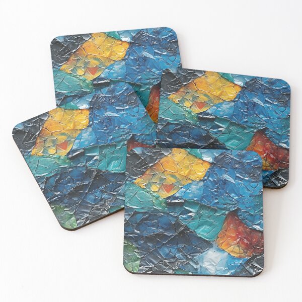 Item preview, Dark Blue Plastic Chunk Mosaic Seamless Photo Texture designed and sold by DigitaICraft.