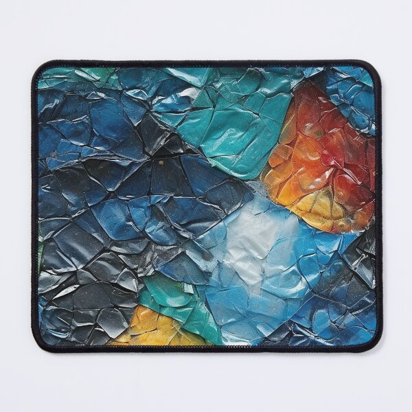 Item preview, Dark Blue Plastic Chunk Mosaic Seamless Photo Texture designed and sold by DigitaICraft.