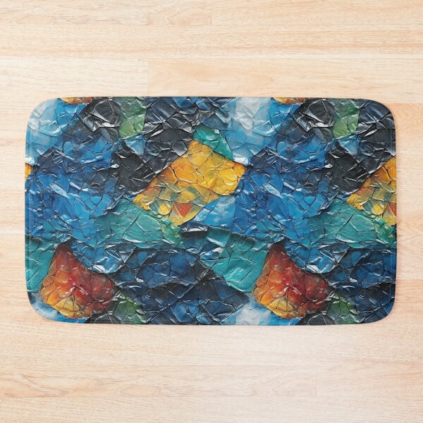 Item preview, Dark Blue Plastic Chunk Mosaic Seamless Photo Texture designed and sold by DigitaICraft.