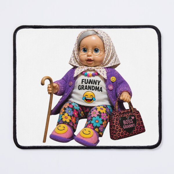 Item preview, Funny Grandma Boss Granny Cute Sticker designed and sold by smartprintuk.
