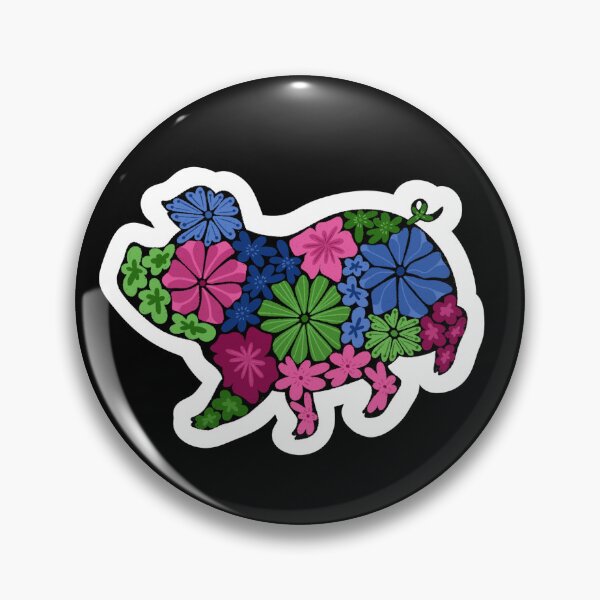 Item preview, Pig - Polysexual Flag STICKER designed and sold by HannahReeStudio.