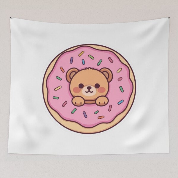 Item preview, Donut Bear Kawaii Sticker designed and sold by Stylestickers55.