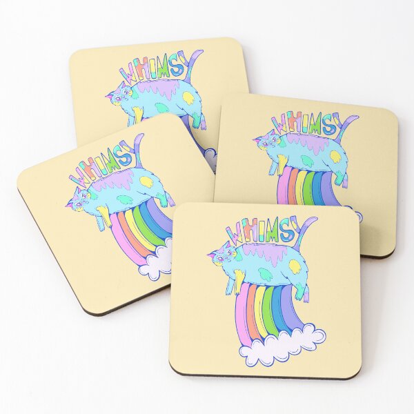 Item preview, whimsy rainbow cat designed and sold by crestfallenmermaid.