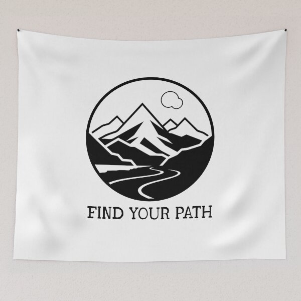 Item preview, Find Your Path Mountain Adventure – Outdoor Hiking Nature Design designed and sold by AM.87.