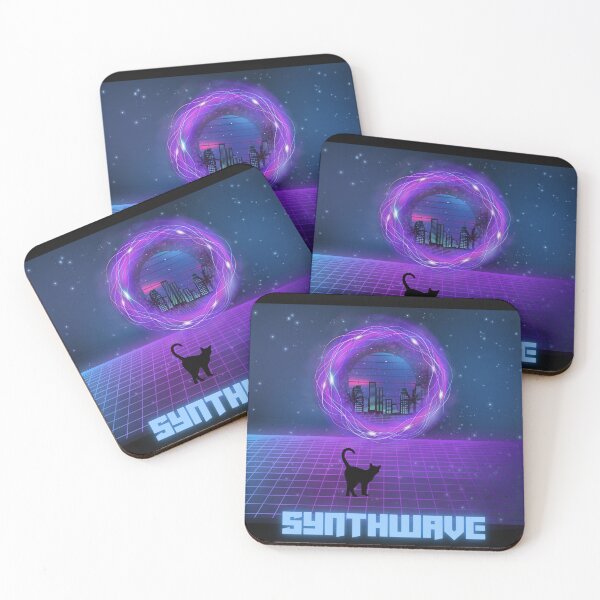 Item preview, Cyber Cat – Portal to Synthwave City designed and sold by CreationSpace3005.