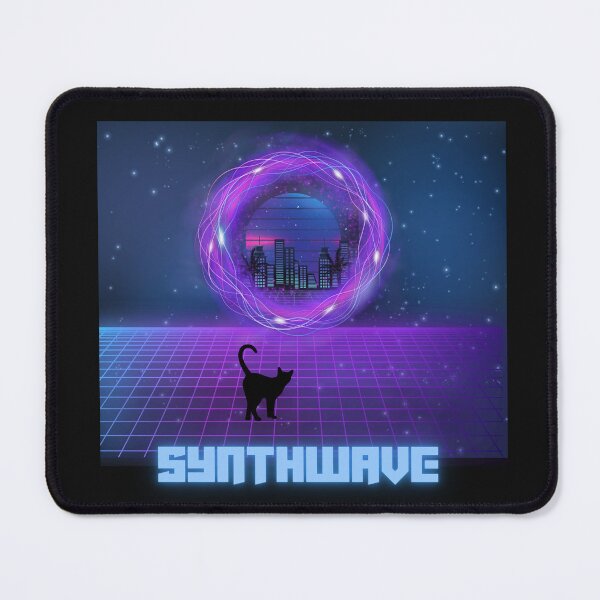 Item preview, Cyber Cat – Portal to Synthwave City designed and sold by CreationSpace3005.