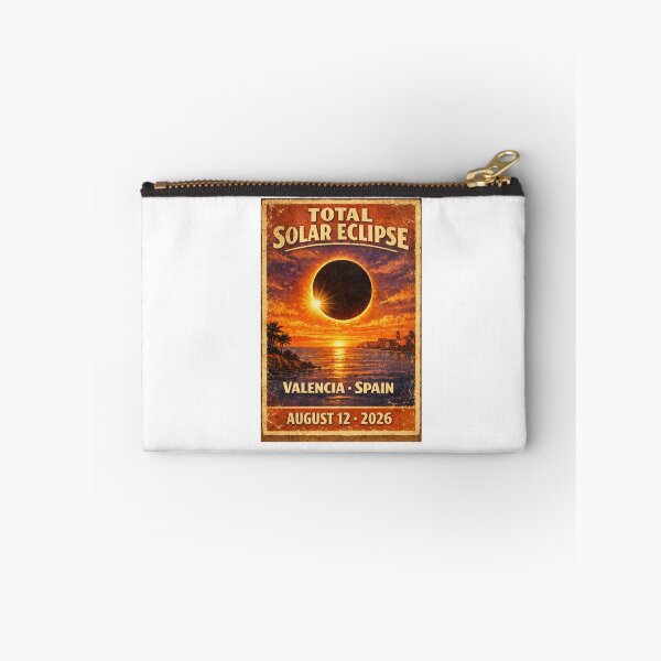 Item preview, Total Solar Eclipse Valencia Spain 2026 — August 12 Totality Vintage Poster Gift designed and sold by Print Loft.