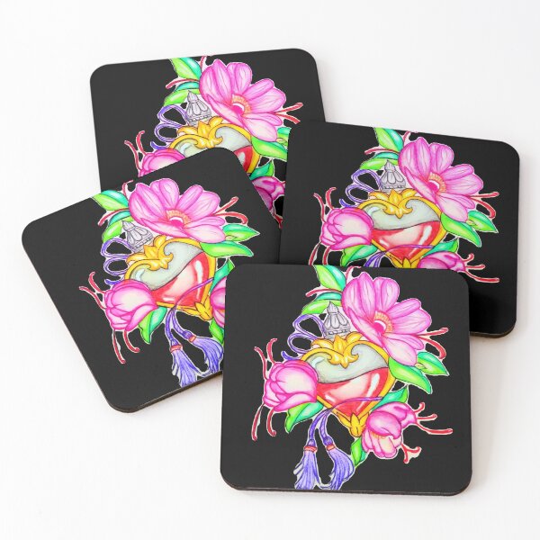 Item preview, Sacred Heart and Flowers - Dark Edition designed and sold by Ideniquo.