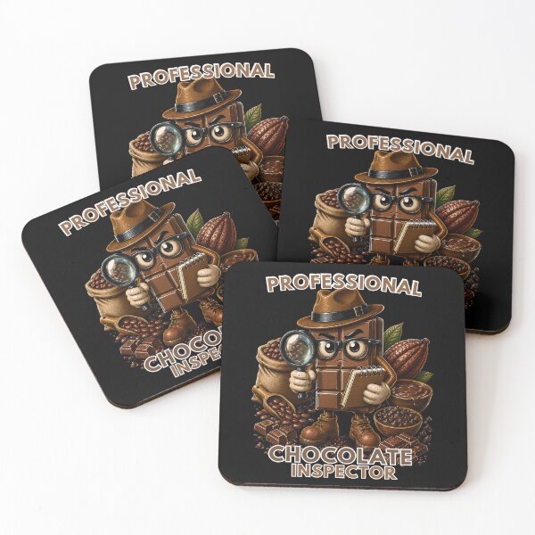 Item preview, Professional Chocolate Inspector – Funny Chocolate Lover Detective Design designed and sold by PXEpic.