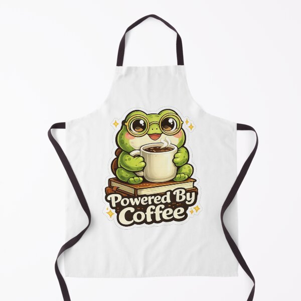 Item preview, Cute Frog Coffee Sticker | Powered By Coffee | Coffee Lover Gift designed and sold by LandlordsIndia.
