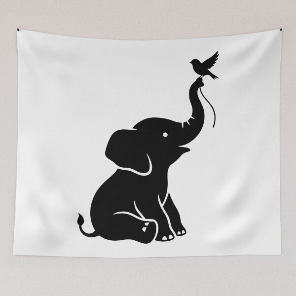 Item preview, Minimalist Elephant Silhouette designed and sold by Amir Faysal.