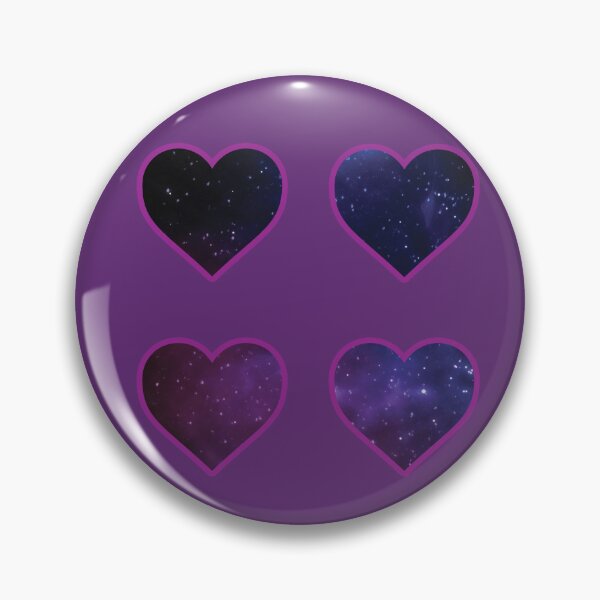 Item preview, Magenta Bordered Space Hearts designed and sold by BelindaFuller.