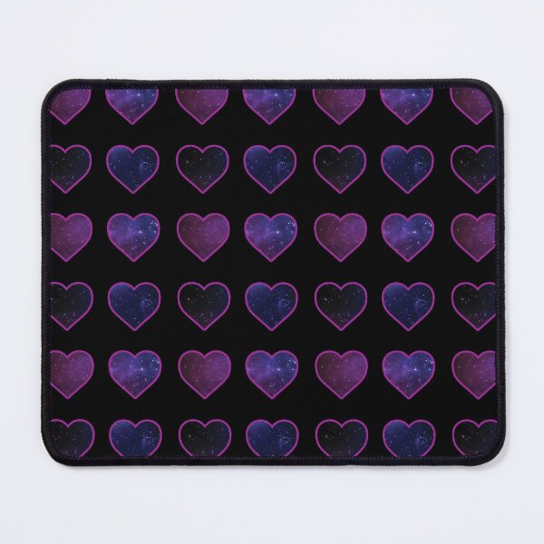Item preview, Magenta Bordered Space Hearts designed and sold by BelindaFuller.