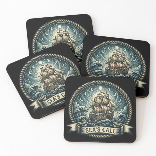 Item preview, Sea’s Call – Vintage Nautical Emblem designed and sold by Dogandesighn.