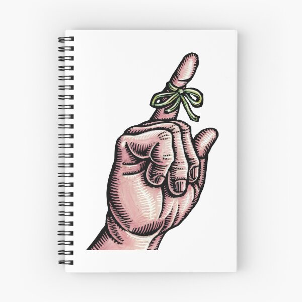 Item preview, hand has a string tied to finger as a reminder designed and sold by LisaHaney.