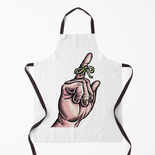 Item preview, hand has a string tied to finger as a reminder designed and sold by LisaHaney.