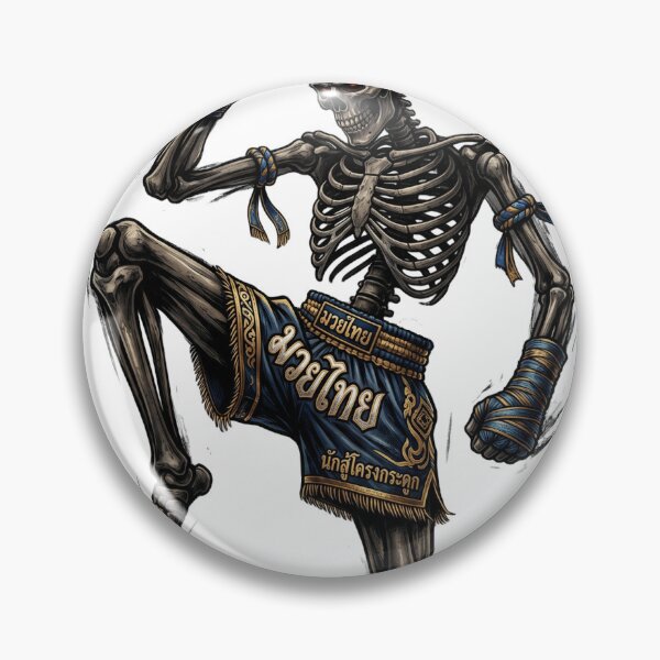 Item preview, Bones of the Ring: Muay Thai Skeleton Warrior designed and sold by redsharkuk.