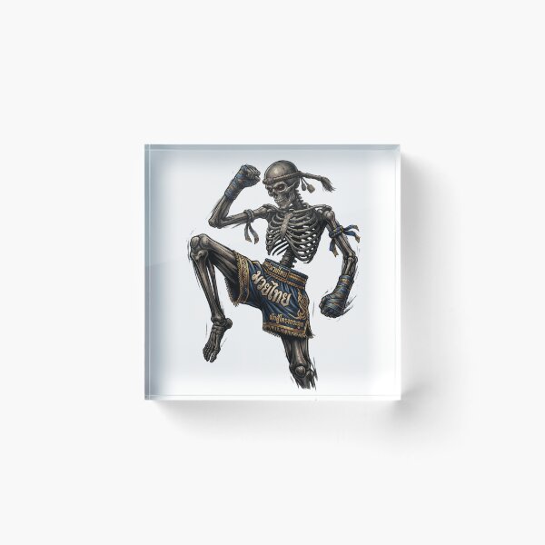 Item preview, Bones of the Ring: Muay Thai Skeleton Warrior designed and sold by redsharkuk.