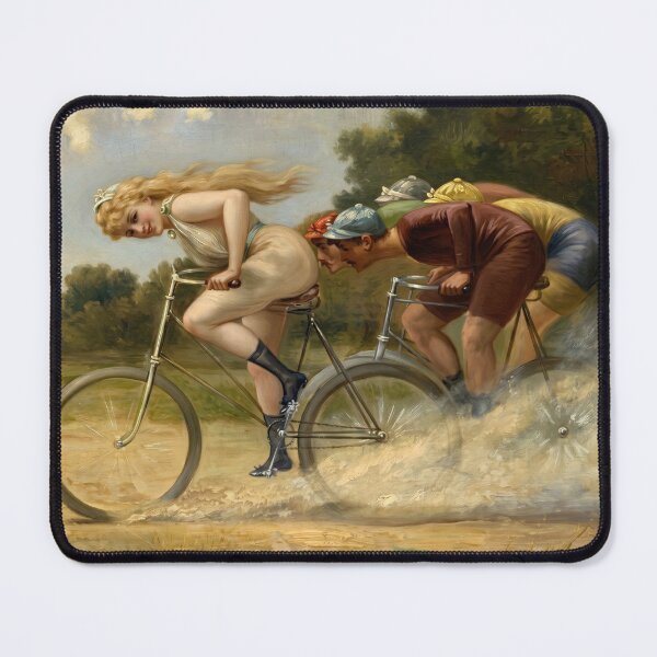 Item preview, Frenetic Bicycle Race Vintage Painting designed and sold by TeeARTHY.