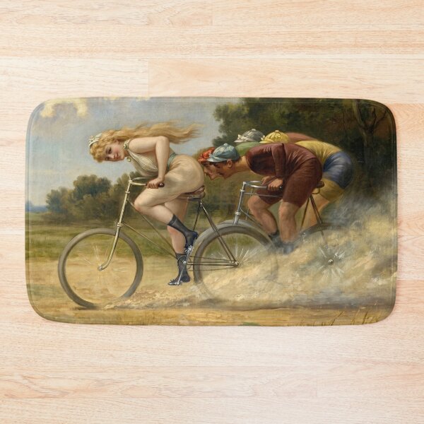 Item preview, Frenetic Bicycle Race Vintage Painting designed and sold by TeeARTHY.
