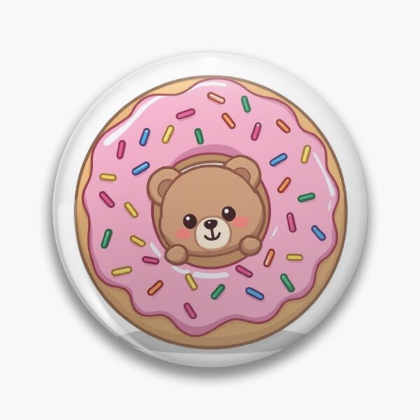 Item preview, Donut Bear Kawaii Sticker designed and sold by Stylestickers55.