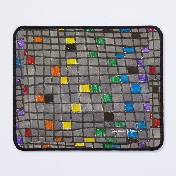 Item preview, Tiny Dark  Rainbow Checkerboard Grays designed and sold by DancingCreek.
