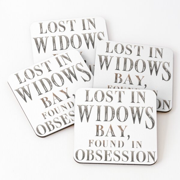 Item preview, Lost in Widows Bay, Found in Obsession | Vintage Coastal Mystery Typography designed and sold by Vvmd.