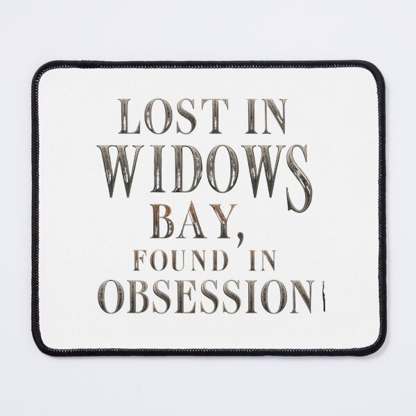 Item preview, Lost in Widows Bay, Found in Obsession | Vintage Coastal Mystery Typography designed and sold by Vvmd.