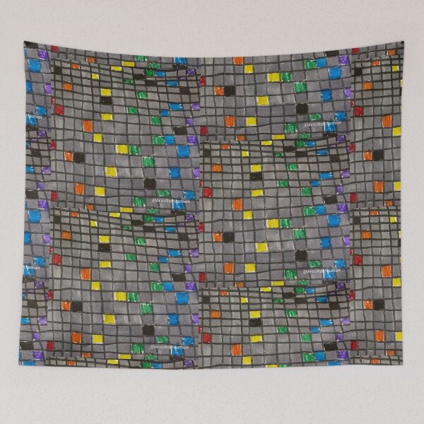 Item preview, Tiny Dark  Rainbow Checkerboard Grays designed and sold by DancingCreek.
