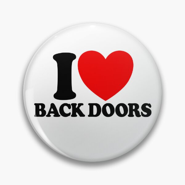 Item preview, I Love Back Doors Red Heart Funny Men's Offensive Gear designed and sold by DynamicDesign.