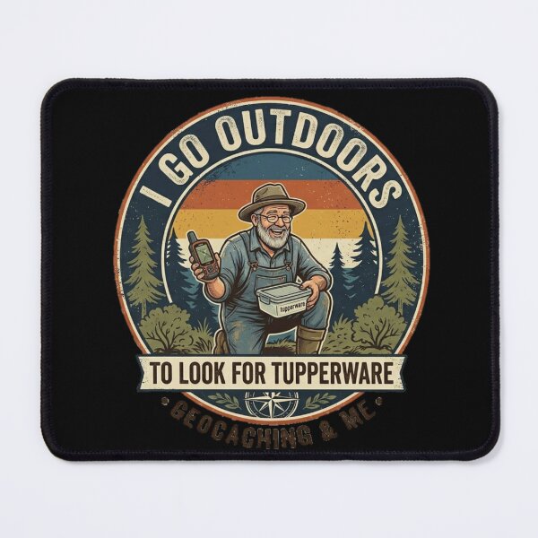 Item preview, Geocaching & Me - Vintage Outdoor Treasure Hunter Graphic Tee designed and sold by  BreedCraft Studio.