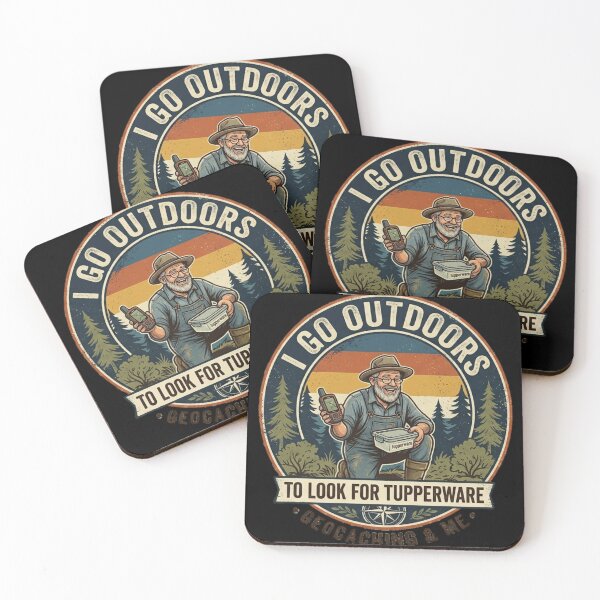 Item preview, Geocaching & Me - Vintage Outdoor Treasure Hunter Graphic Tee designed and sold by  BreedCraft Studio.