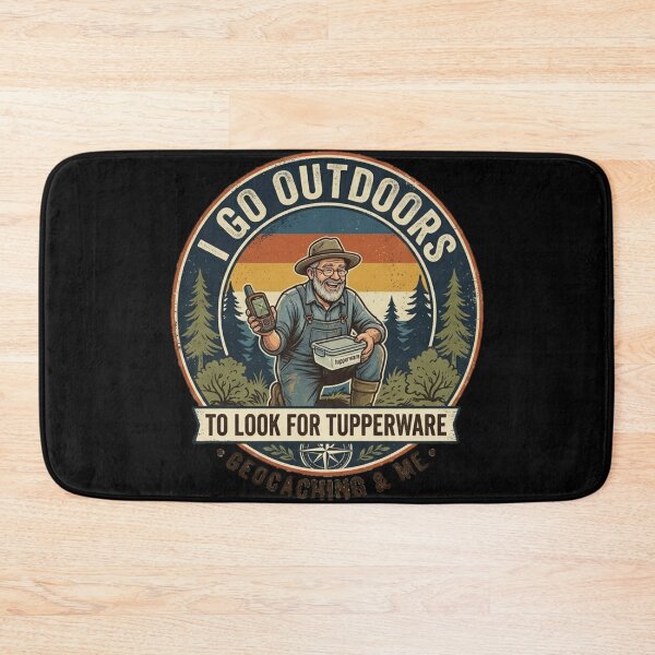 Item preview, Geocaching & Me - Vintage Outdoor Treasure Hunter Graphic Tee designed and sold by  BreedCraft Studio.