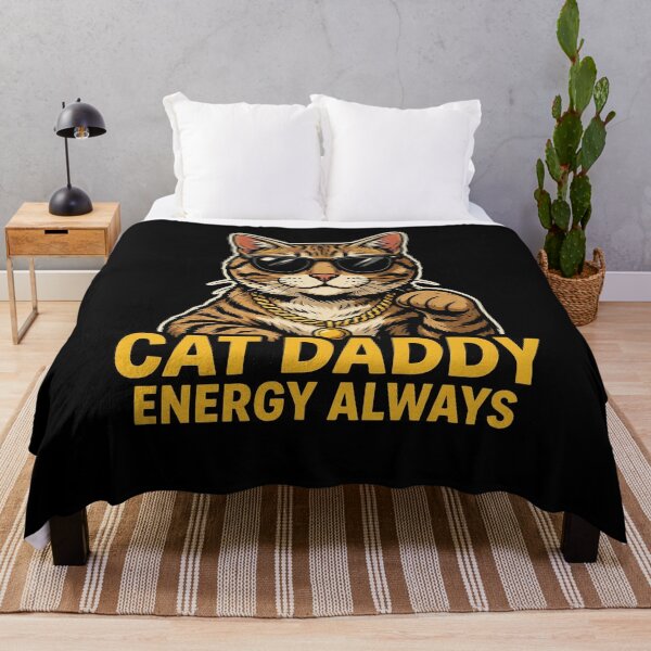 Item preview, Cat Daddy Energy Always Funny Cat Lover Design designed and sold by BHMARTS.