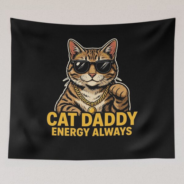 Item preview, Cat Daddy Energy Always Funny Cat Lover Design designed and sold by BHMARTS.