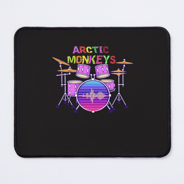 Item preview, Arctic Monkeys Shirt Colorful Retro Drum Kit Music Lover Graphic Tee. designed and sold by TrebdoraCrafts.