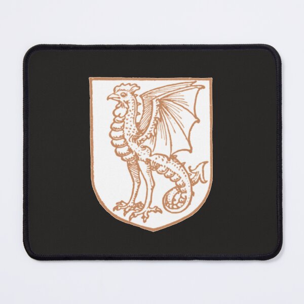 Item preview, Medieval Cockatrice Sigil (medieval orange) designed and sold by Dungeon-Shop.