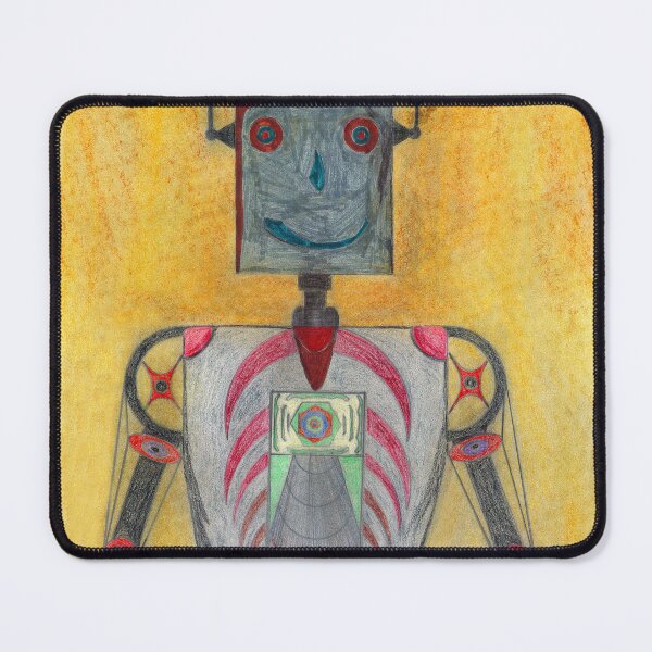 Item preview, smiling robot designed and sold by Haxson37art.