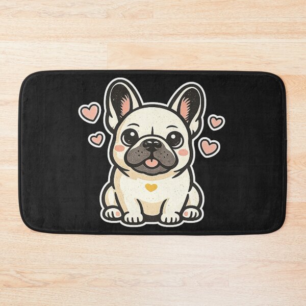 Item preview, Cute French Bulldog ⭐ Kawaii Frenchie Puppy with Hearts Gift designed and sold by UrbanPrintVibes.