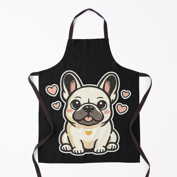 Item preview, Cute French Bulldog ⭐ Kawaii Frenchie Puppy with Hearts Gift designed and sold by UrbanPrintVibes.